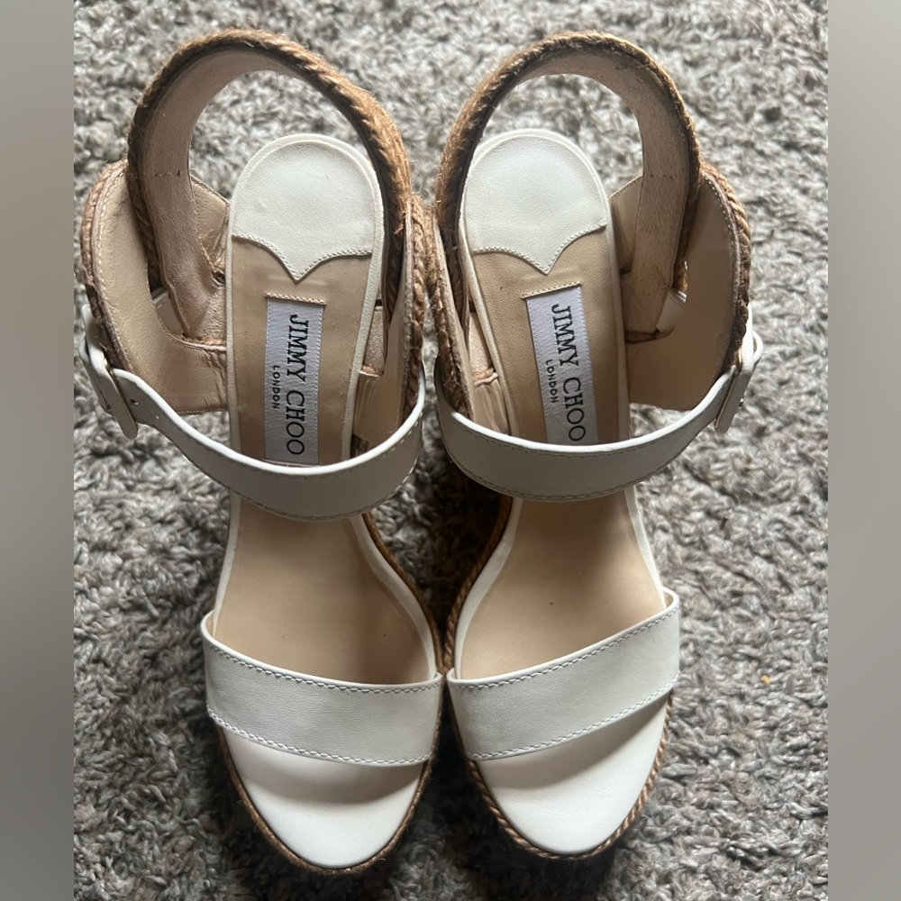 Jimmy Choo Espadrille Wedge Sandals
